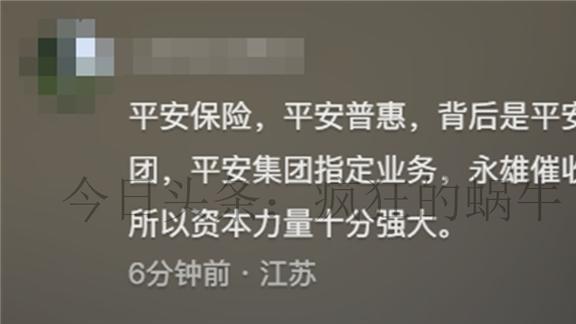 平安保险厉害了！发布拍照兼职让豪车车主慌了评论区网友炸锅(图5)